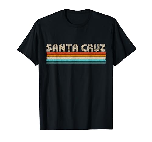 California Home State CA Vintage Santa Cruz Camiseta