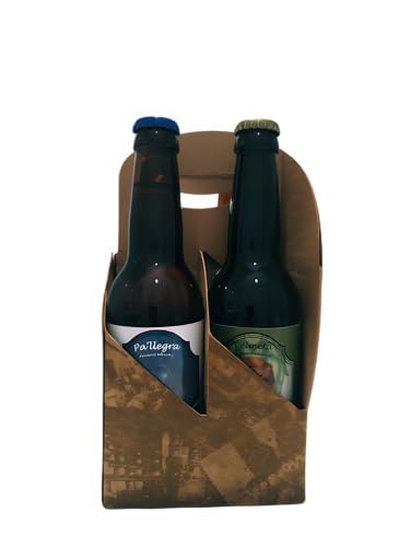 Cerveza Artesana Valles del Lúpulo, pack regalo degustación en botellas de 33 cl (4 botellas de 33 cl)